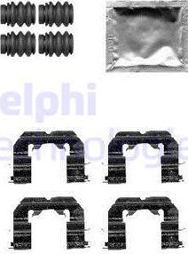 Delphi LX0589 - Kit accessori, Pastiglia freno autozon.pro