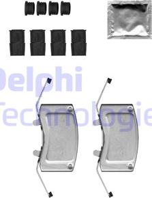 Delphi LX0699 - Kit accessori, Pastiglia freno autozon.pro