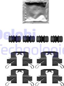 Delphi LX0696 - Kit accessori, Pastiglia freno autozon.pro