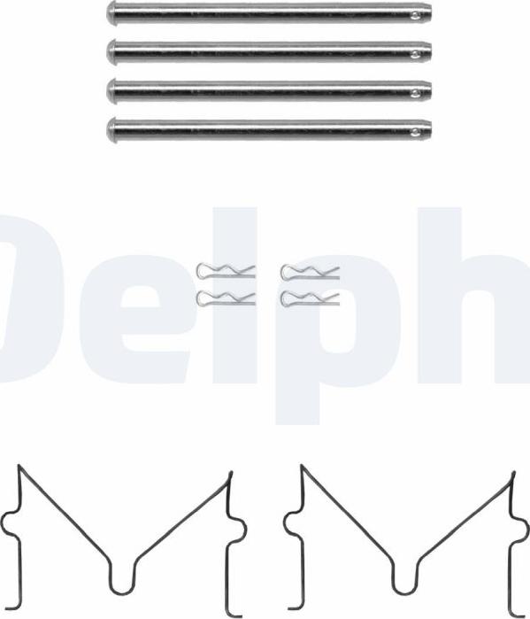 Delphi LX0691 - Kit accessori, Pastiglia freno autozon.pro