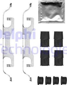 Delphi LX0698 - Kit accessori, Pastiglia freno autozon.pro