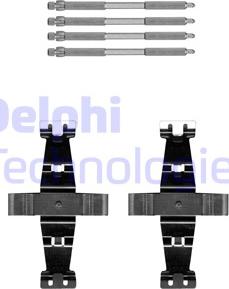 Delphi LX0693 - Kit accessori, Pastiglia freno autozon.pro