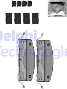 Delphi LX0692 - Kit accessori, Pastiglia freno autozon.pro