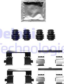 Delphi LX0697 - Kit accessori, Pastiglia freno autozon.pro