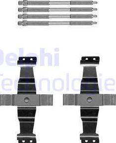 Delphi LX0642 - Kit accessori, Pastiglia freno autozon.pro