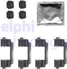 Delphi LX0600 - Kit accessori, Pastiglia freno autozon.pro