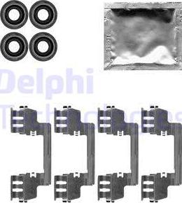 Delphi LX0616 - Kit accessori, Pastiglia freno autozon.pro