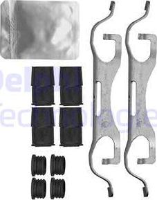 Delphi LX0638 - Kit accessori, Pastiglia freno autozon.pro