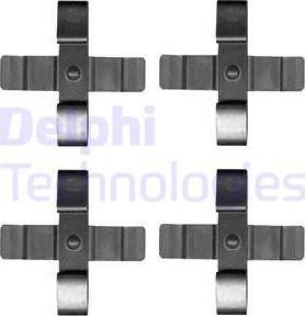 Delphi LX0625 - Kit accessori, Pastiglia freno autozon.pro