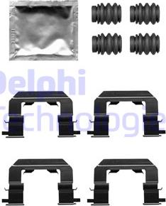 Delphi LX0671 - Kit accessori, Pastiglia freno autozon.pro