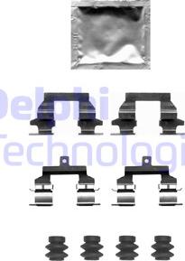 Delphi LX0678 - Kit accessori, Pastiglia freno autozon.pro