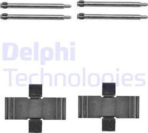 Delphi LX0066 - Kit accessori, Pastiglia freno autozon.pro