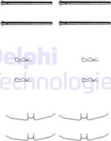 Delphi LX0001 - Kit accessori, Pastiglia freno autozon.pro