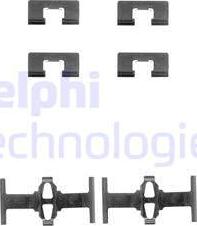 Delphi LX0197 - Kit accessori, Pastiglia freno autozon.pro