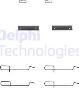 Delphi LX0142 - Kit accessori, Pastiglia freno autozon.pro