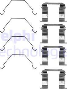 Delphi LX0159 - Kit accessori, Pastiglia freno autozon.pro