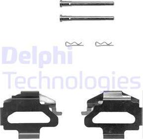 Delphi LX0150 - Kit accessori, Pastiglia freno autozon.pro