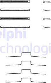 Delphi LX0165 - Kit accessori, Pastiglia freno autozon.pro