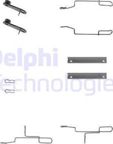 Delphi LX0168 - Kit accessori, Pastiglia freno autozon.pro