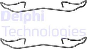 Delphi LX0167 - Kit accessori, Pastiglia freno autozon.pro