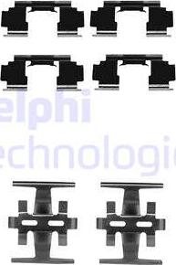 Delphi LX0130 - Kit accessori, Pastiglia freno autozon.pro