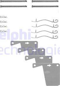 Delphi LX0174 - Kit accessori, Pastiglia freno autozon.pro