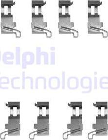 Delphi LX0361 - Kit accessori, Pastiglia freno autozon.pro