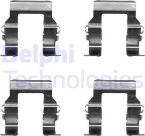 Delphi LX0367 - Kit accessori, Pastiglia freno autozon.pro