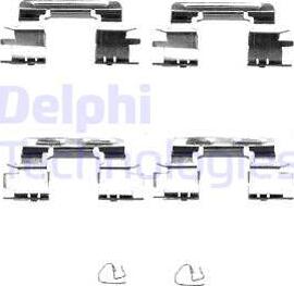 Delphi LX0385 - Kit accessori, Pastiglia freno autozon.pro