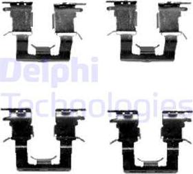 Delphi LX0388 - Kit accessori, Pastiglia freno autozon.pro