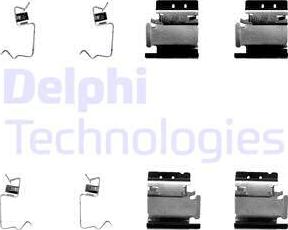 Delphi LX0324 - Kit accessori, Pastiglia freno autozon.pro