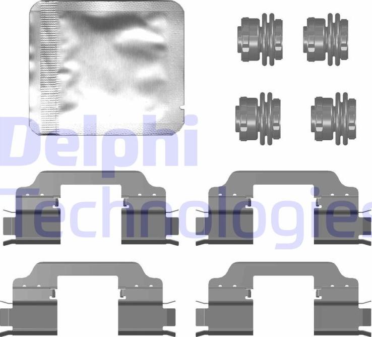 Delphi LX0759 - Kit accessori, Pastiglia freno autozon.pro