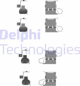 Delphi LX0756 - Kit accessori, Pastiglia freno autozon.pro