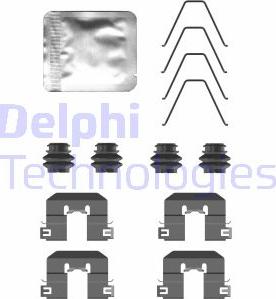 Delphi LX0758 - Kit accessori, Pastiglia freno autozon.pro