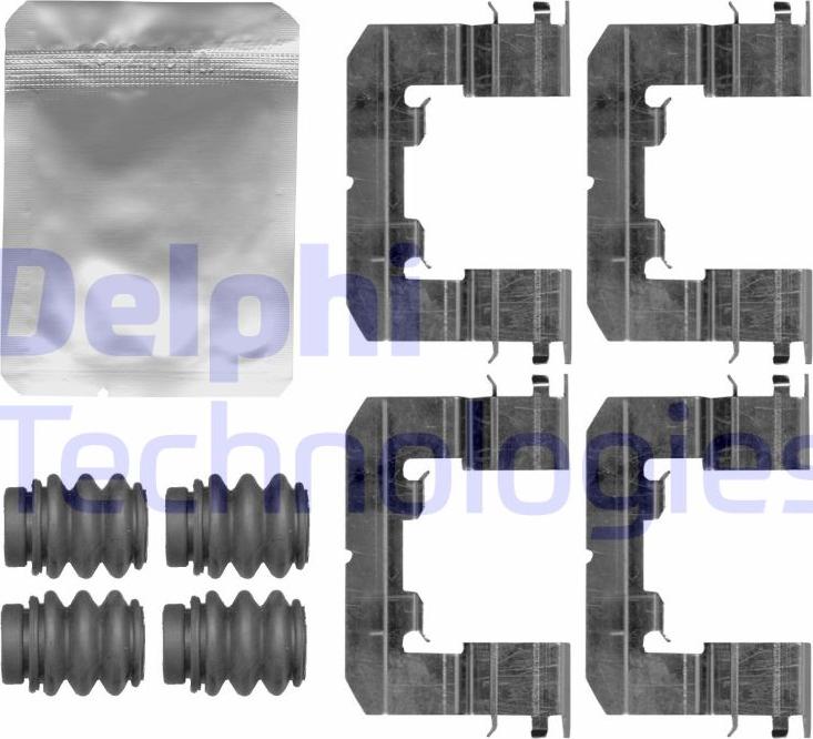 Delphi LX0766 - Kit accessori, Pastiglia freno autozon.pro