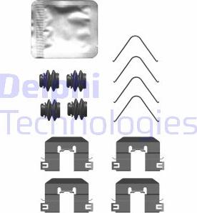 Delphi LX0760 - Kit accessori, Pastiglia freno autozon.pro