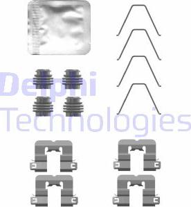 Delphi LX0763 - Kit accessori, Pastiglia freno autozon.pro