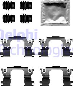 Delphi LX0709 - Kit accessori, Pastiglia freno autozon.pro