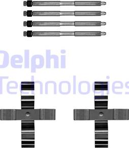 Delphi LX0703 - Kit accessori, Pastiglia freno autozon.pro