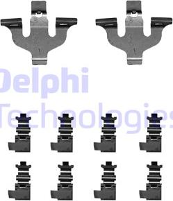 Delphi LX0714 - Kit accessori, Pastiglia freno autozon.pro