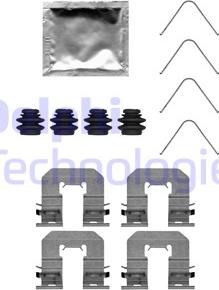 Delphi LX0716 - Kit accessori, Pastiglia freno autozon.pro