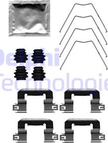 Delphi LX0711 - Kit accessori, Pastiglia freno autozon.pro