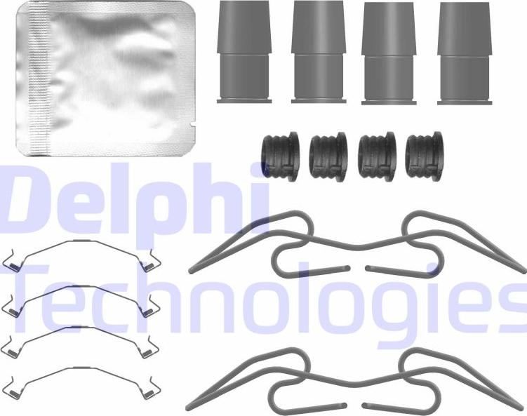 Delphi LX0784 - Kit accessori, Pastiglia freno autozon.pro