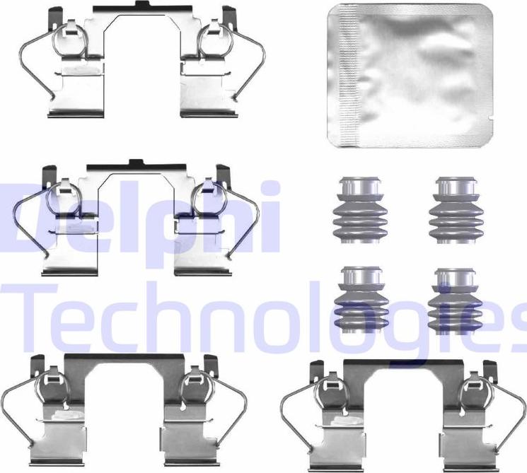 Delphi LX0786 - Kit accessori, Pastiglia freno autozon.pro