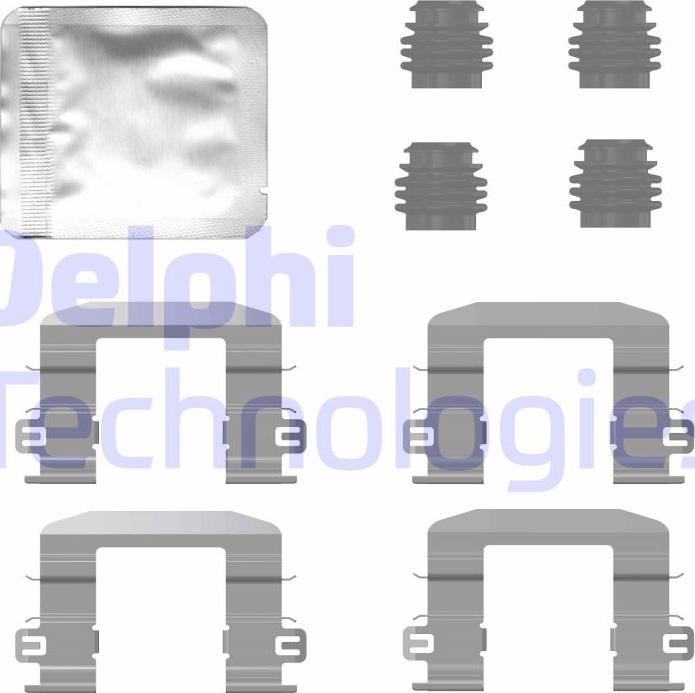 Delphi LX0780 - Kit accessori, Pastiglia freno autozon.pro