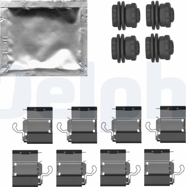 Delphi LX0787 - Kit accessori, Pastiglia freno autozon.pro