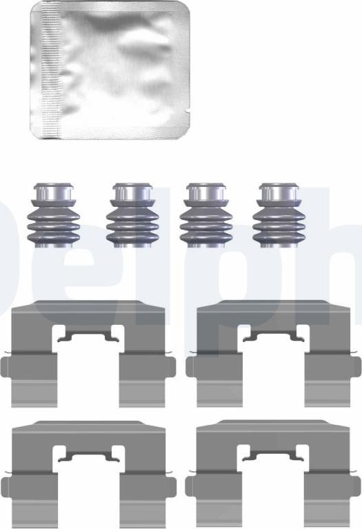 Delphi LX0731 - Kit accessori, Pastiglia freno autozon.pro