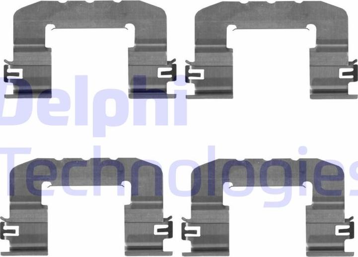 Delphi LX0725 - Kit accessori, Pastiglia freno autozon.pro