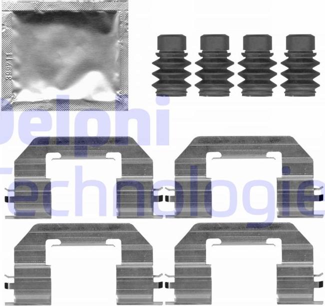 Delphi LX0721 - Kit accessori, Pastiglia freno autozon.pro