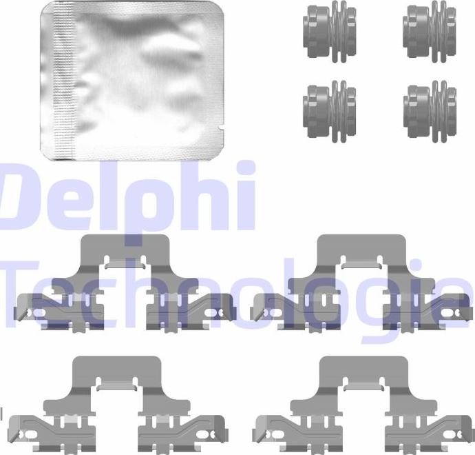 Delphi LX0776 - Kit accessori, Pastiglia freno autozon.pro